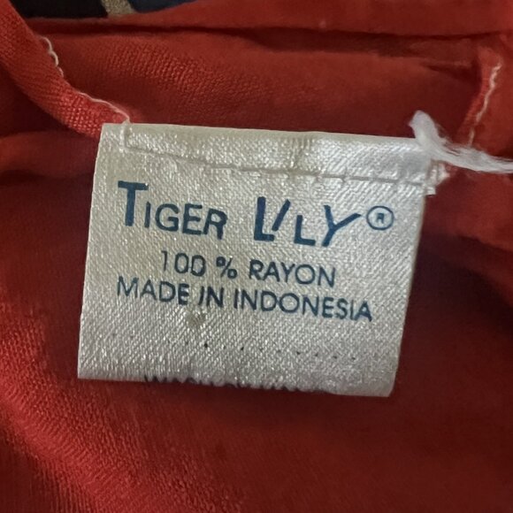 Caribbean Beach Sarong Wrap | Vibrant Blue Orange Yellow | One Size - Picture 5 of 5